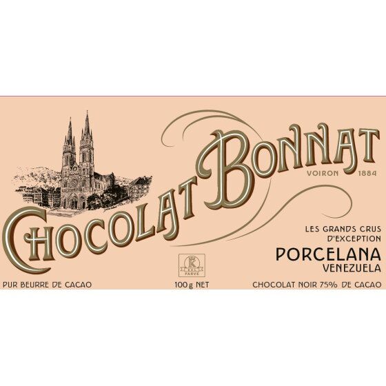 Chocolat Bonnat Porcelana Venezuela 75% Dark Chocolate Bar Lifestyle
