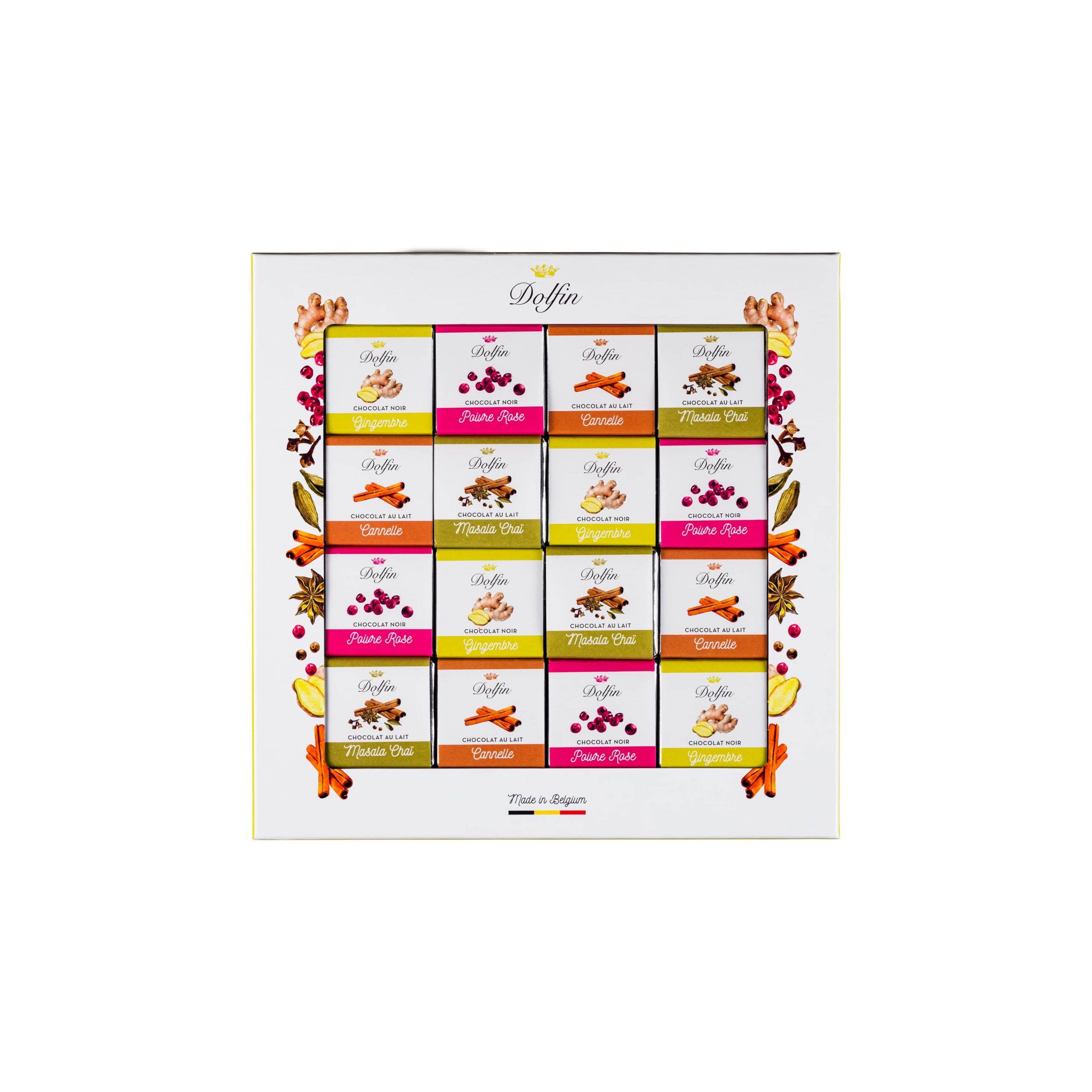 Dolfin 48-Piece Spice Chocolate Napolitain Assortment-min