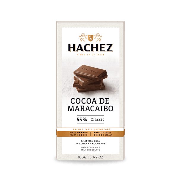 Hachez Cocoa de Maracaibo 55% Milk Chocolate Bar