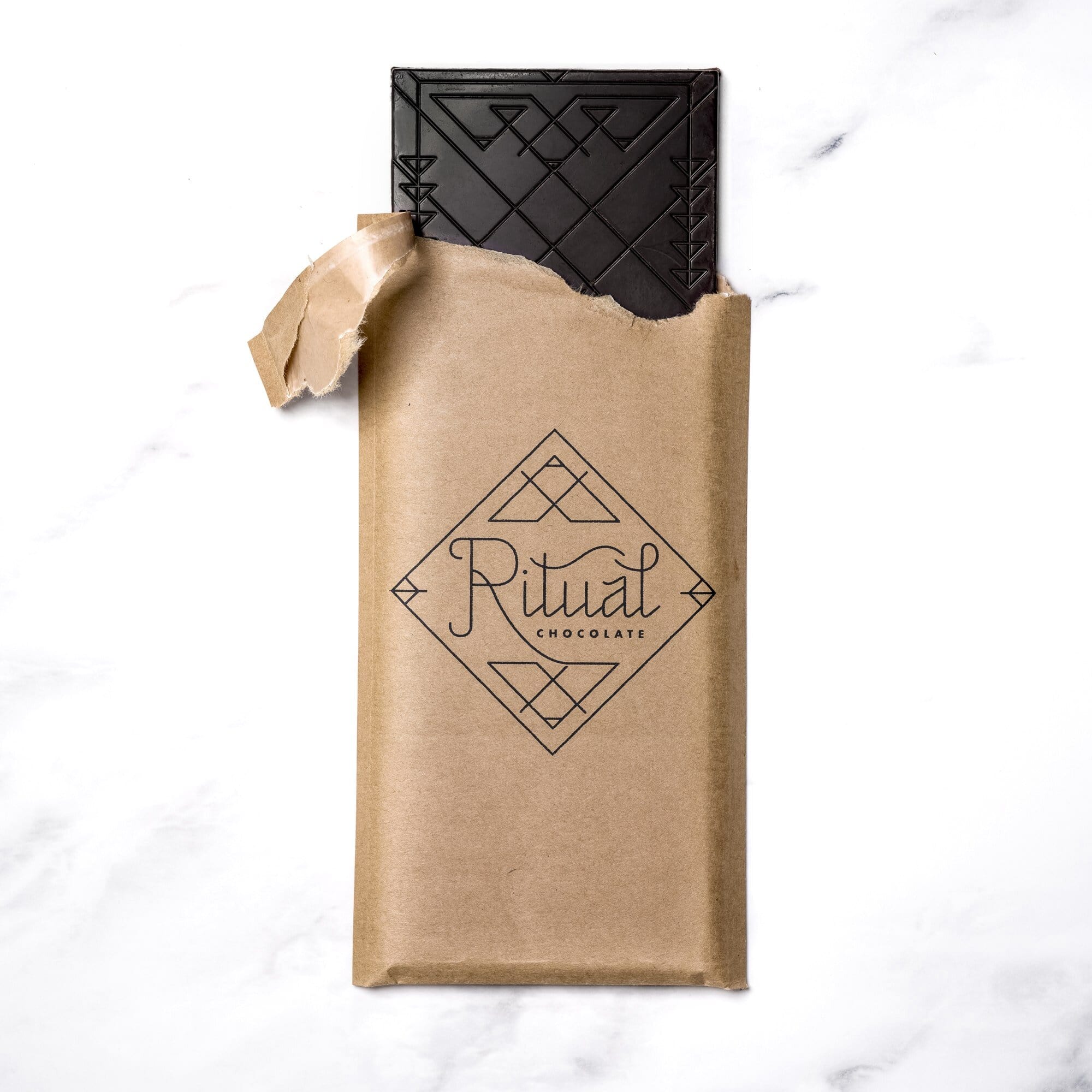 Ritual Dark Chocolate Bar Open-min