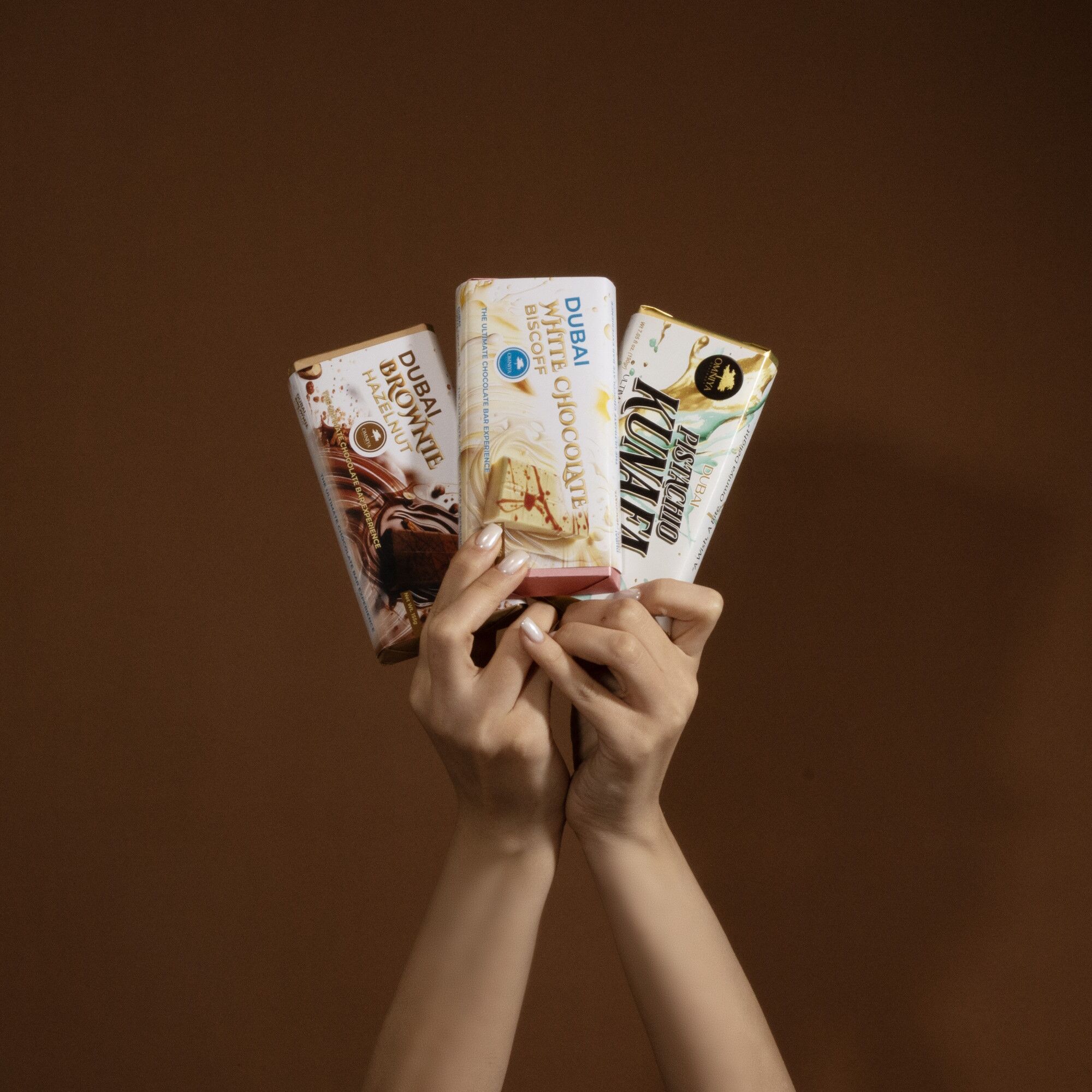 Omniya Delicacy Assorted Dubai Chocolate Bars Lifestyle 2