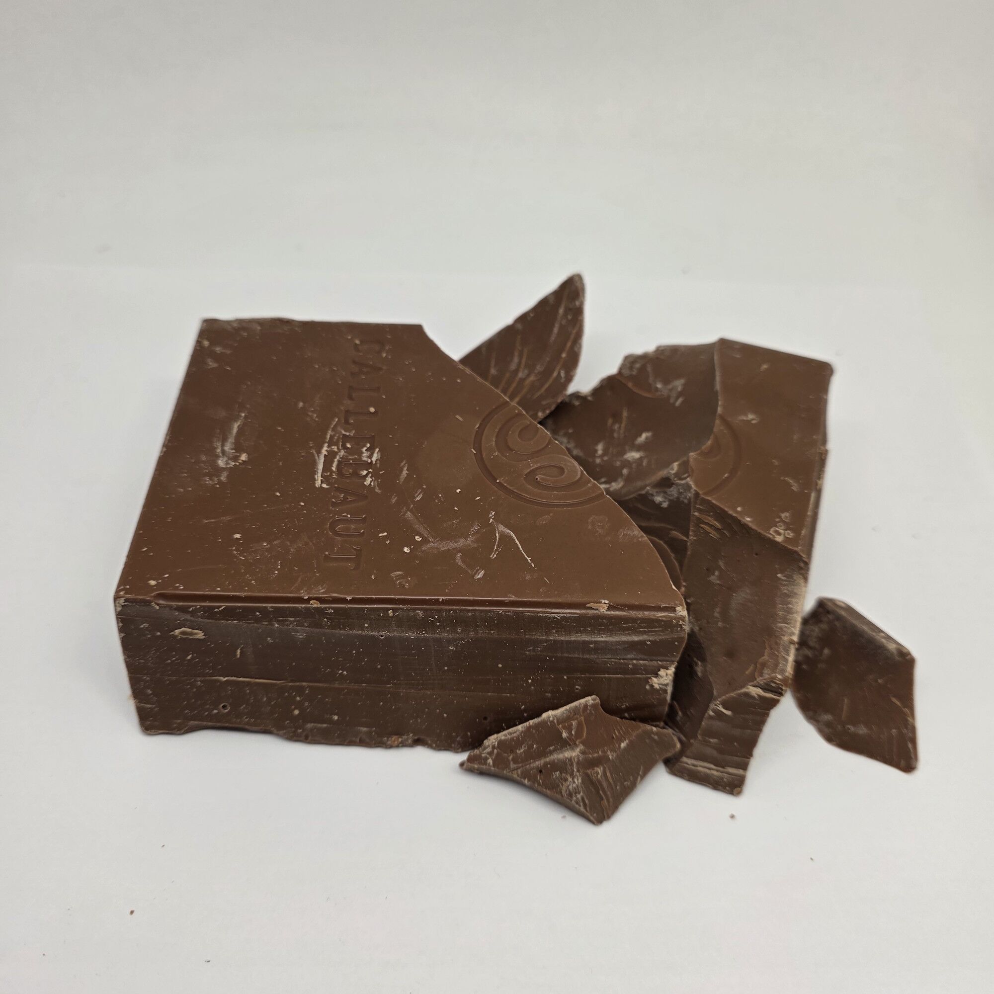 Callebaut 823 Milk Chocolate Block - Broken 1lb repackaged