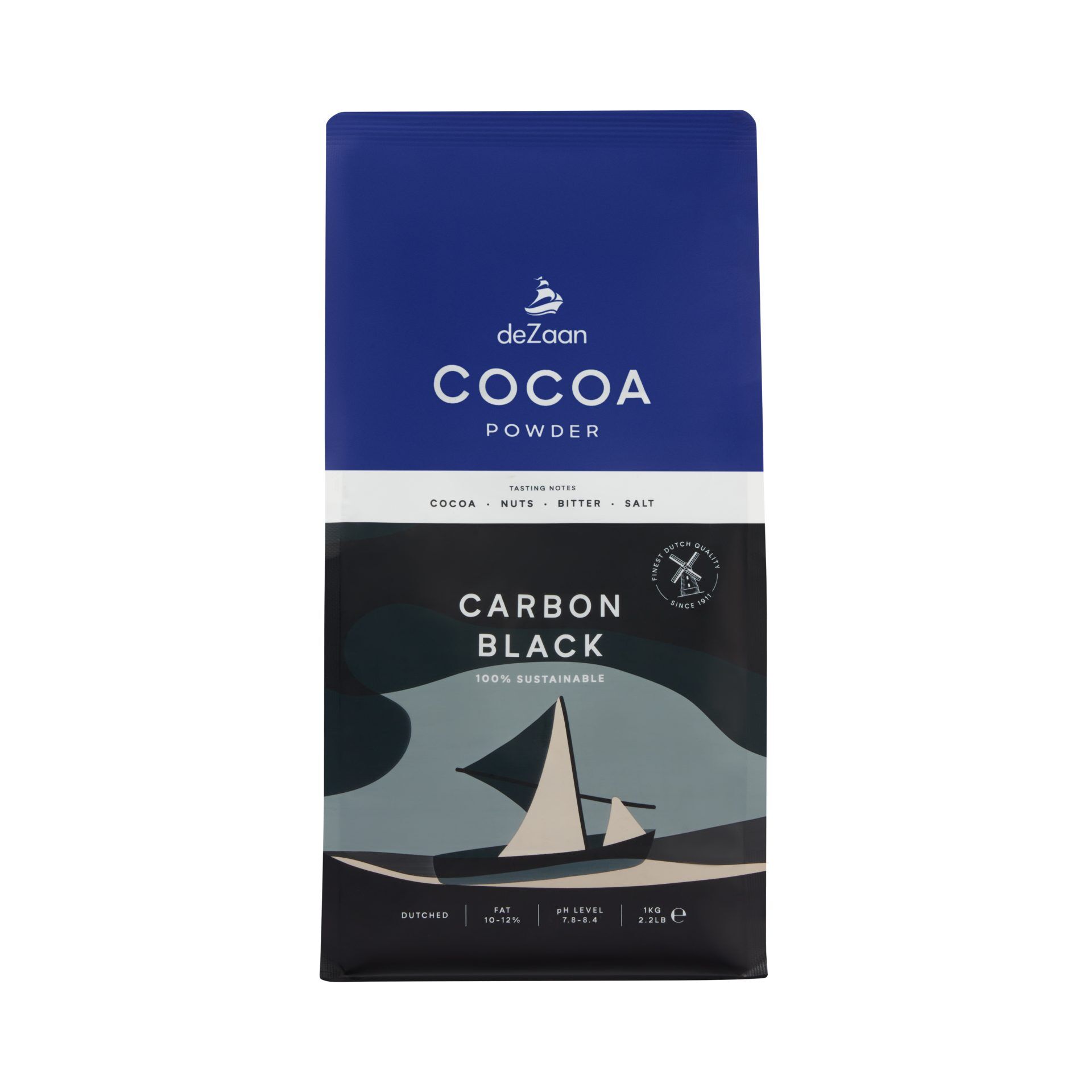 deZaan Holland Carbon Black 10/12% Dutched Cocoa Powder | World