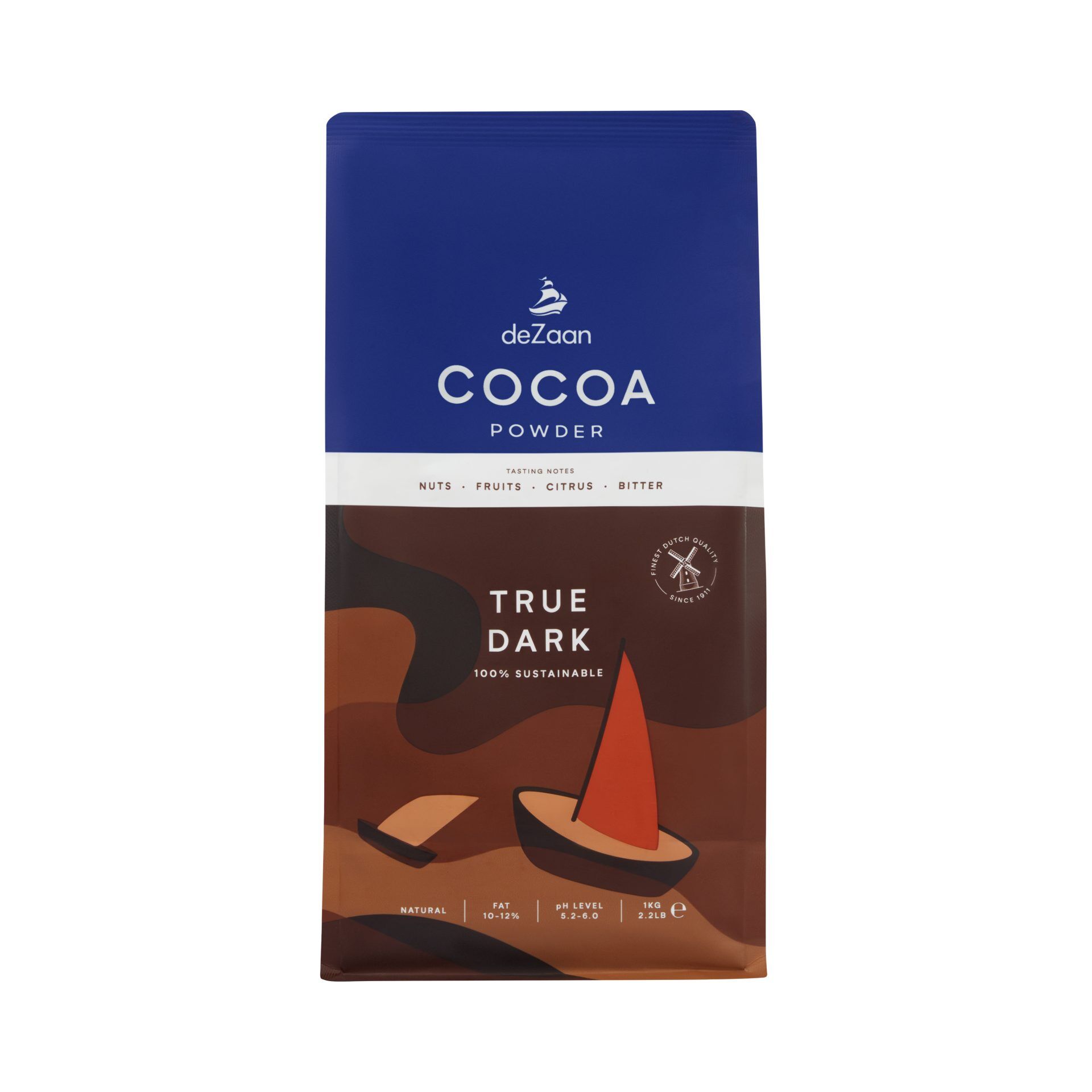 deZaan Cocoa Powder 1kg ココアパウダー　3個セット deZaan Holland True Dark 10/12% Natural Cocoa Powder | World Wide