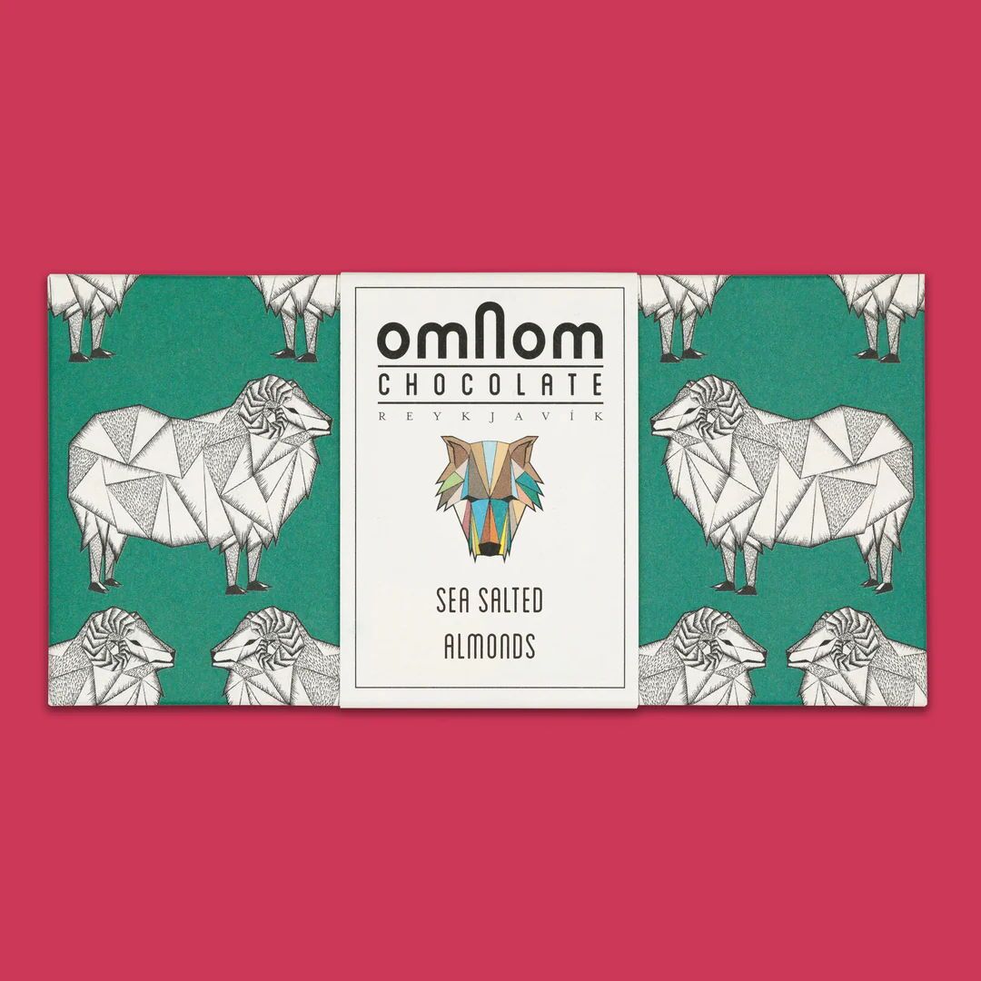 Omnom Chocolate Milk Chocolate Bar with Sea Salted Almonds