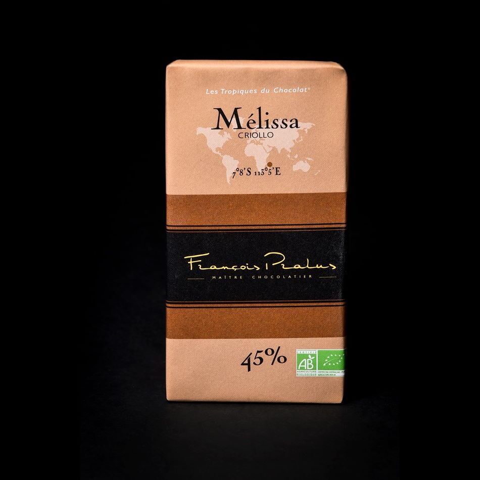 François Pralus Mélissa 45% Milk Chocolate Bar | World Wide Chocolate