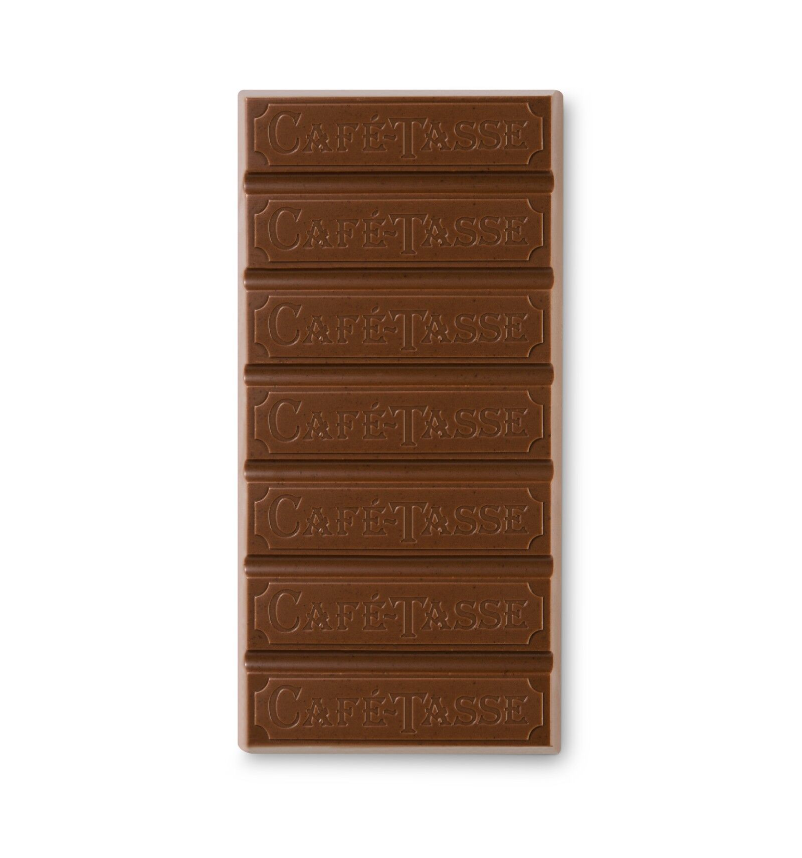Café-Tasse 38% Milk Chocolate Bar with Hazelnuts Open