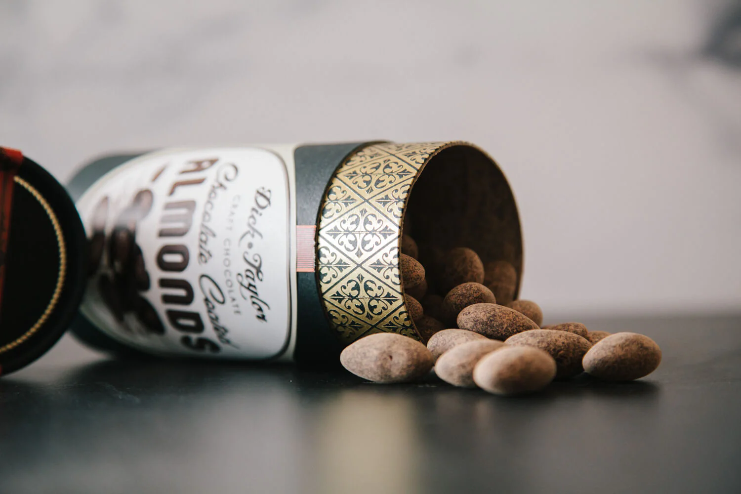 Dick Taylor Belize 65% Dark Chocolate Coated Almonds Lifestyle 3