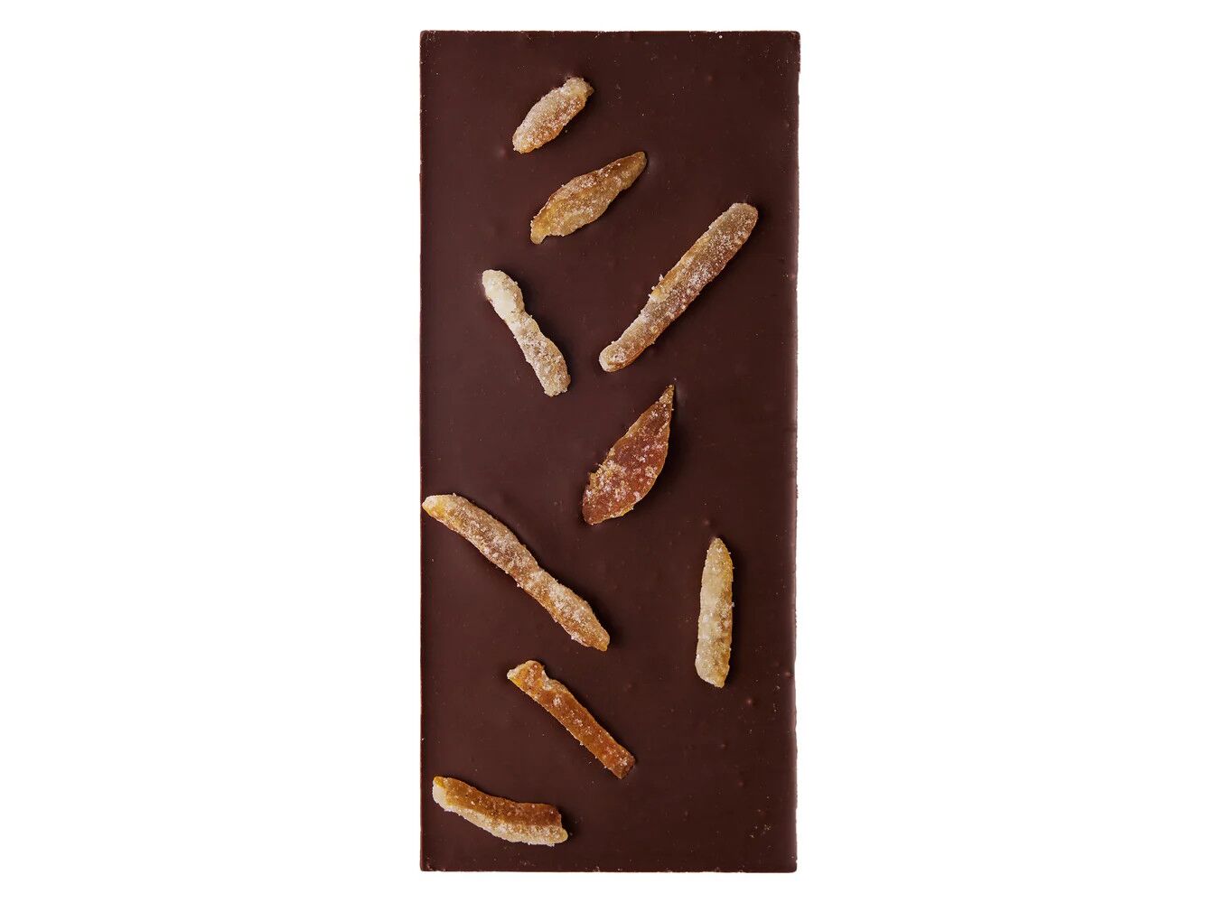 KESSHO Jasmine Yuzu 56% Dark Milk Chocolate Bar Open