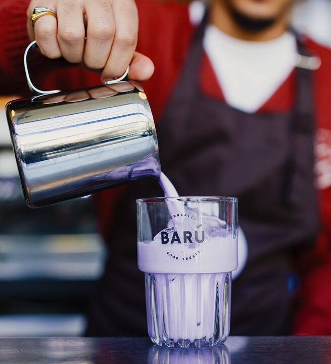 Barú Ube Latte Drinking Powder Lifestyle