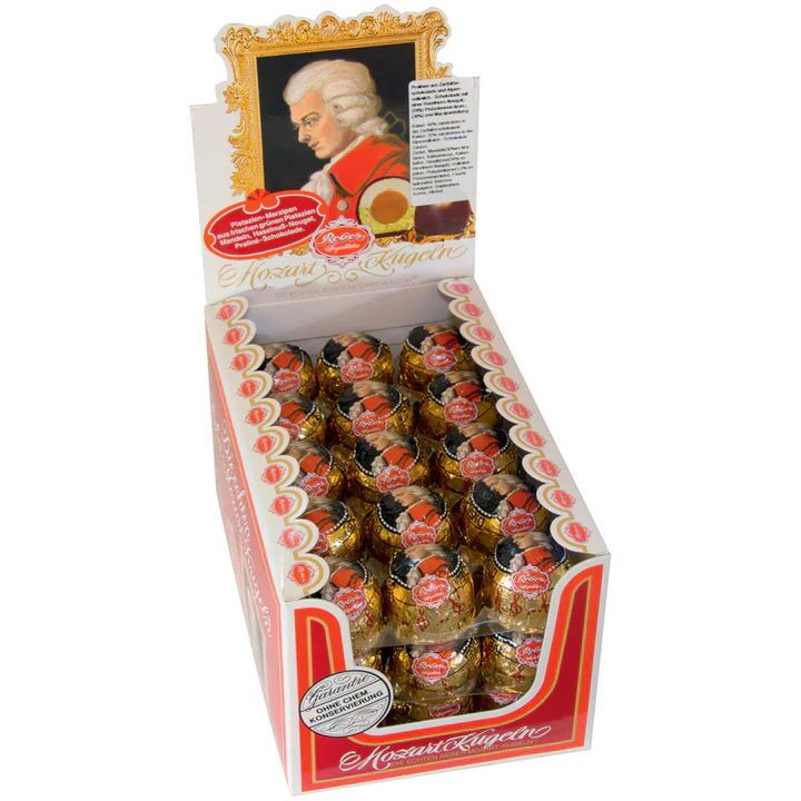 Reber Mozart Kugeln Counter Display