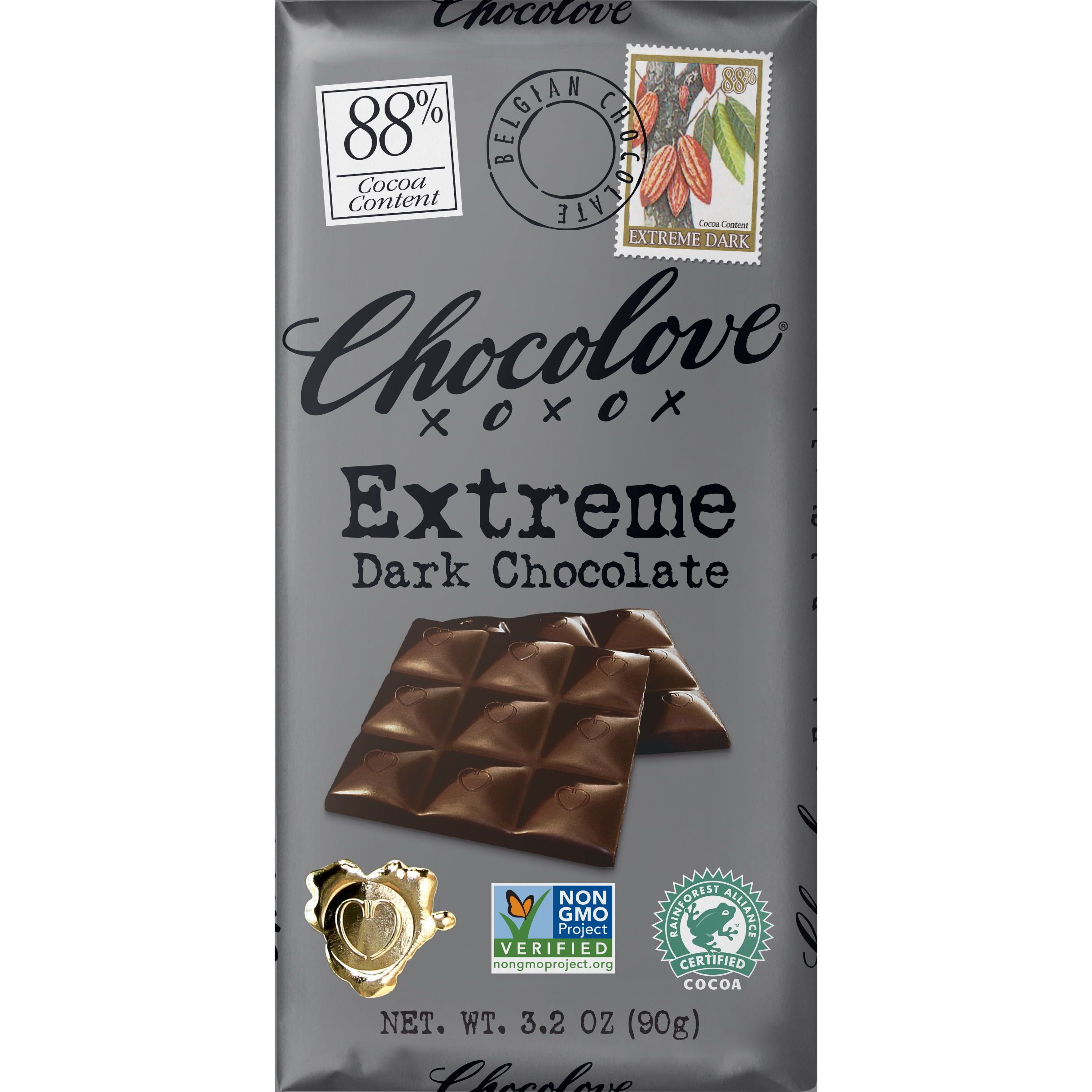 Chocolove 88% Extreme Dark Chocolate Bar
