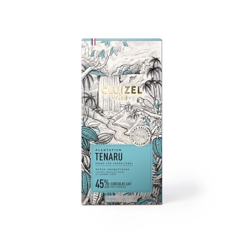 Cluizel Tenaru Solomon Islands 45% Milk Chocolate Bar