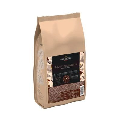 Valrhona 55% Dark Chocolate Crunchy Pearls