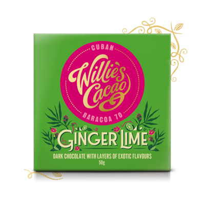 Willie's Cacao Ginger Lime 70% Dark Chocolate Bar