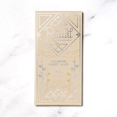Ritual Bourbon Barrel Aged 75% Dark Chocolate Bar-min