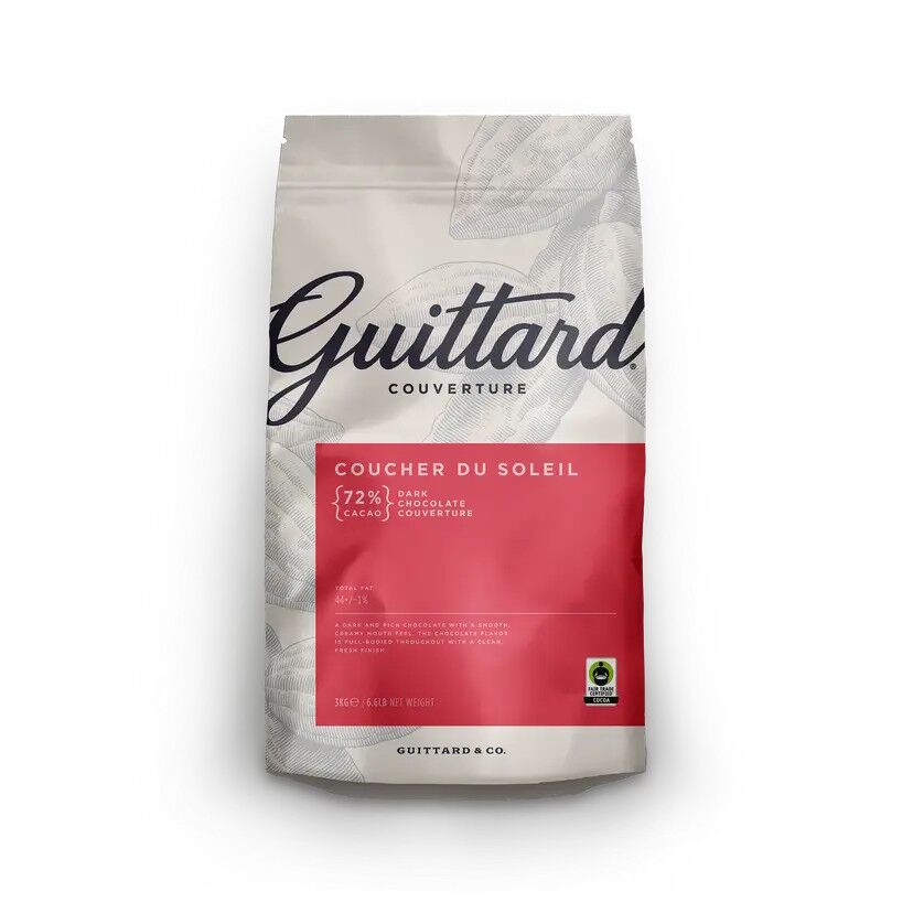 Guittard Coucher Du Soleil 72% Dark Couverture Chocolate Wafers
