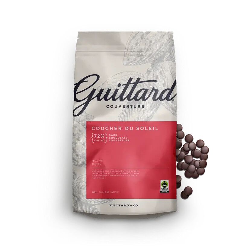 Guittard Coucher Du Soleil 72% Dark Couverture Chocolate Wafers 2