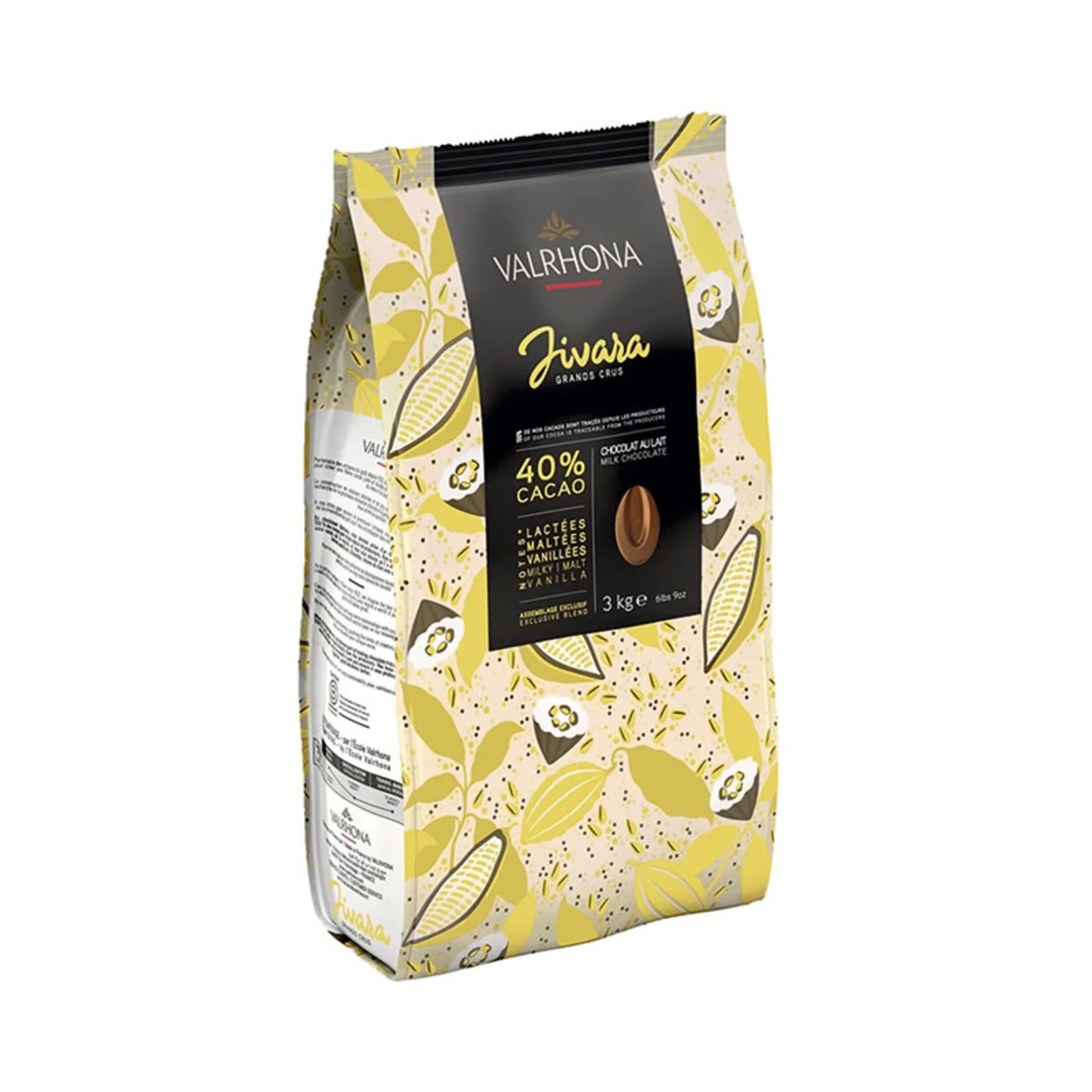 Valrhona Jivara 40% Milk Couverture Chocolate Feves