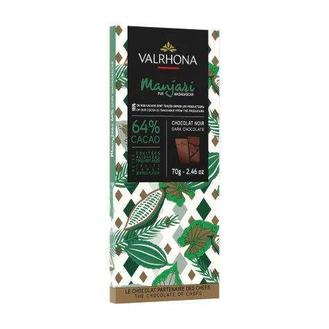 Valrhona Manjari Madagascar 64% Dark Chocolate Bar