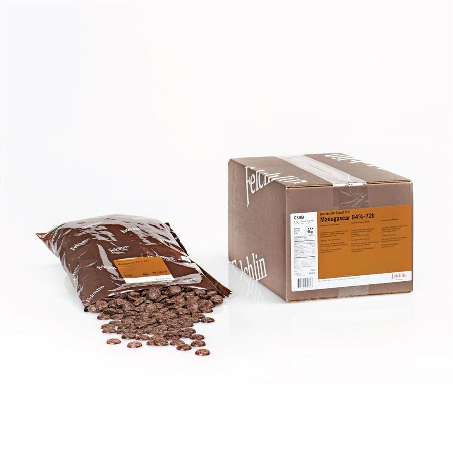 Felchlin Madagascar 64% Dark Couverture Chocolate
