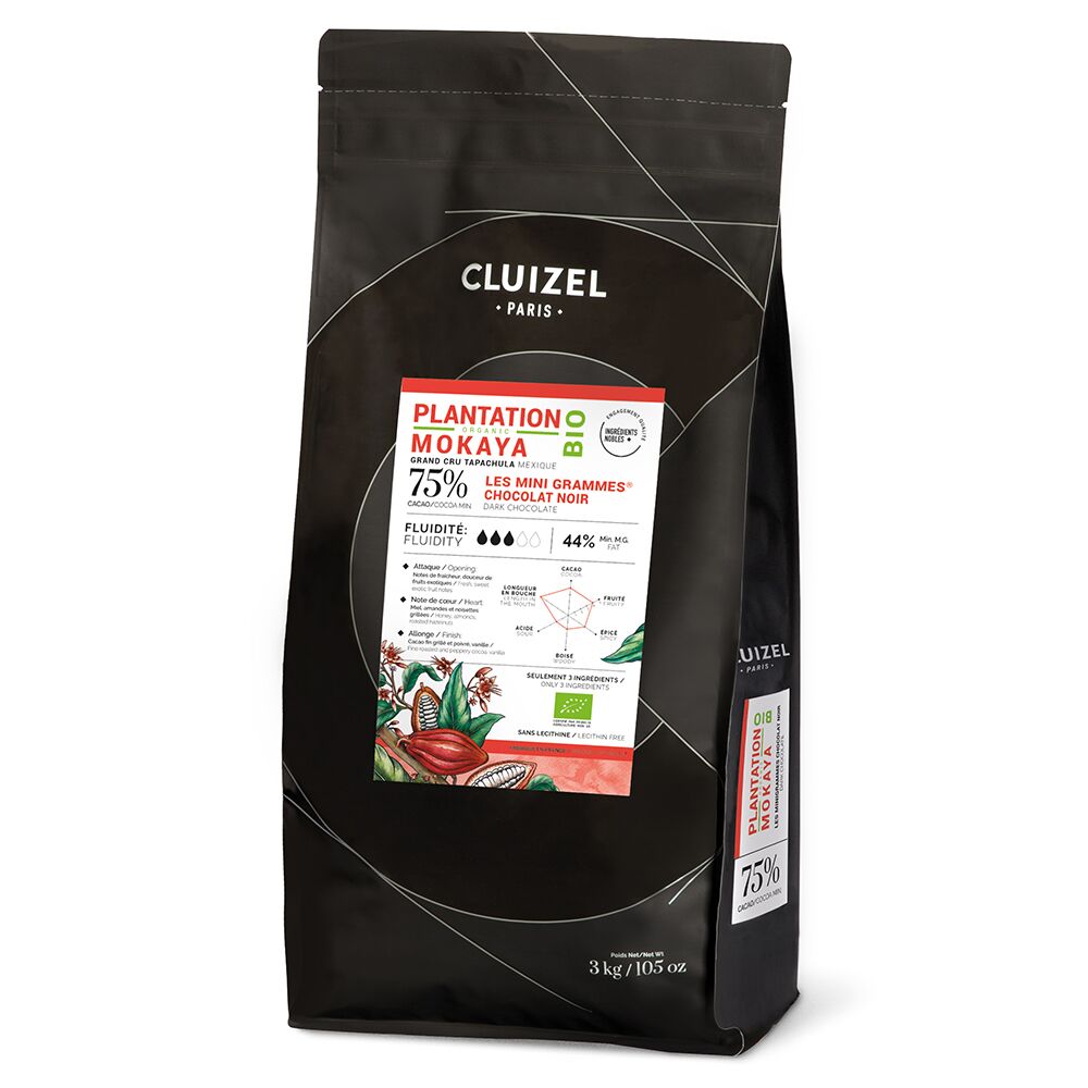 Cluizel Mokaya Mexico 75% Dark Couverture Chocolate Mini Grammes