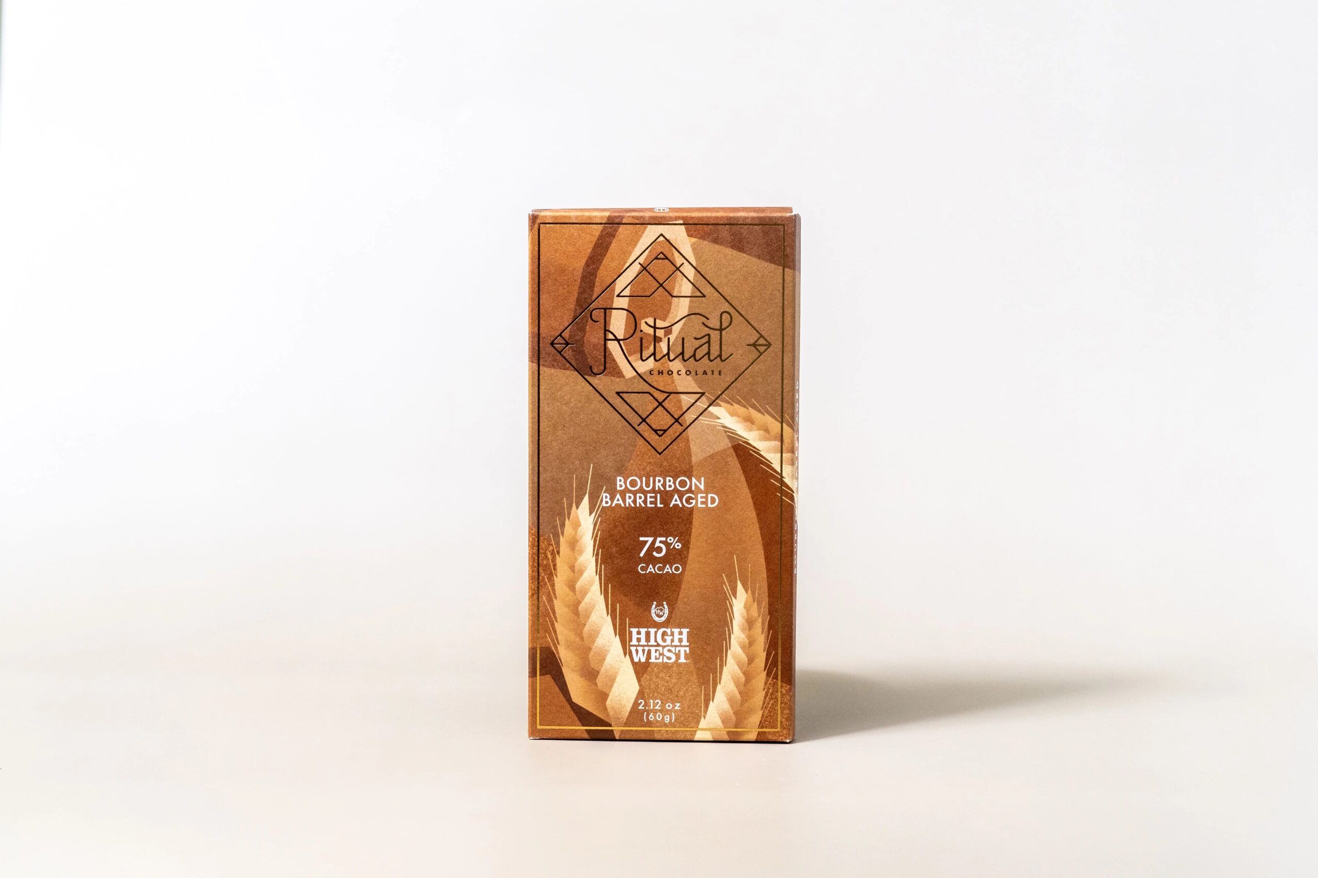 Ritual Chocolate Bourbon Barrel Aged 75% Dark Chocolate Bar