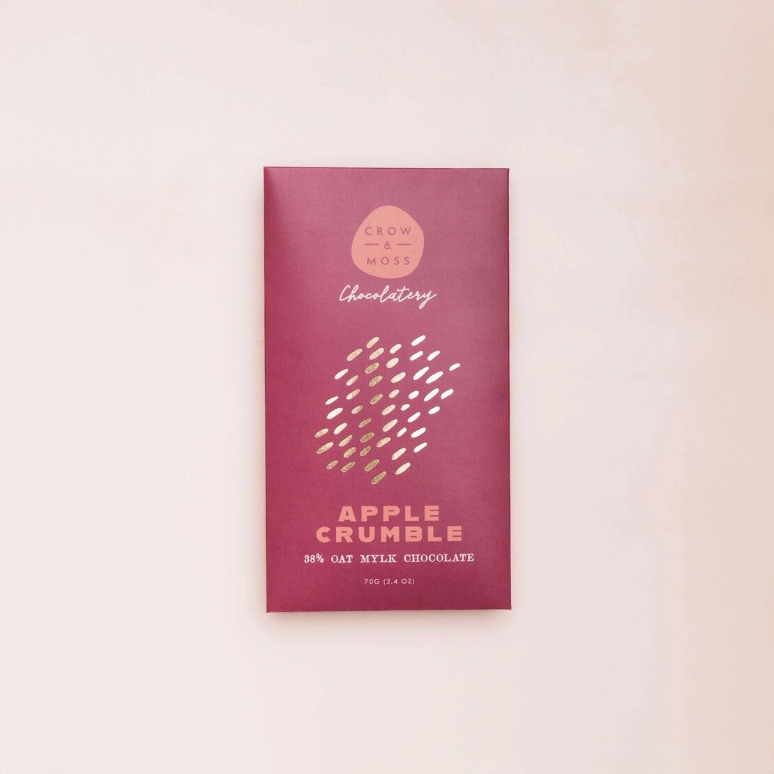 Crow & Moss 38% Oat Mylk Bar with Apple Crumble