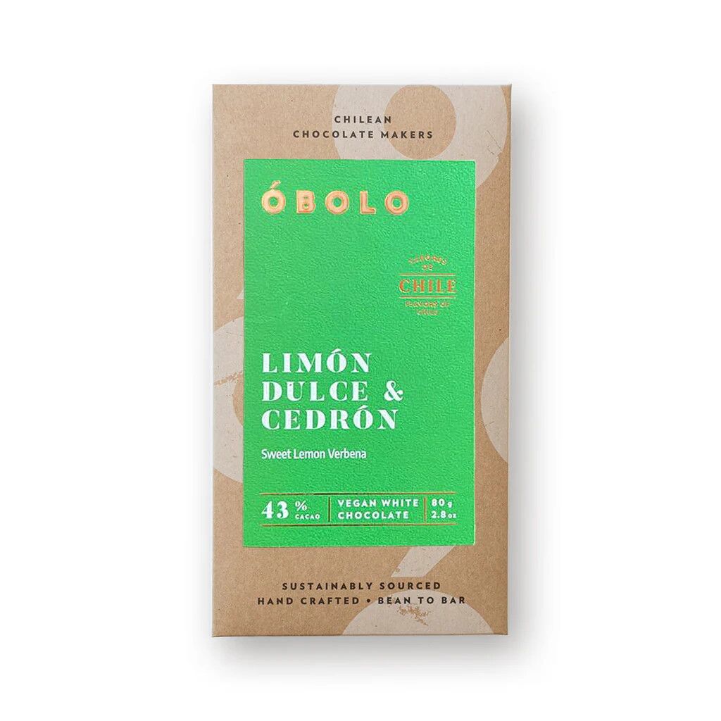 Obolo 43% Oat Milk White Chocolate Bar with Sweet Lemon & Lemon Verbena