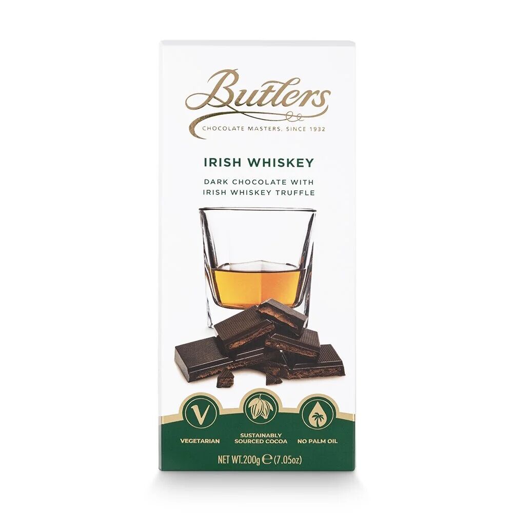 Butlers Dark Chocolate Irish Whiskey Truffle Bar (200g) Lifestyle