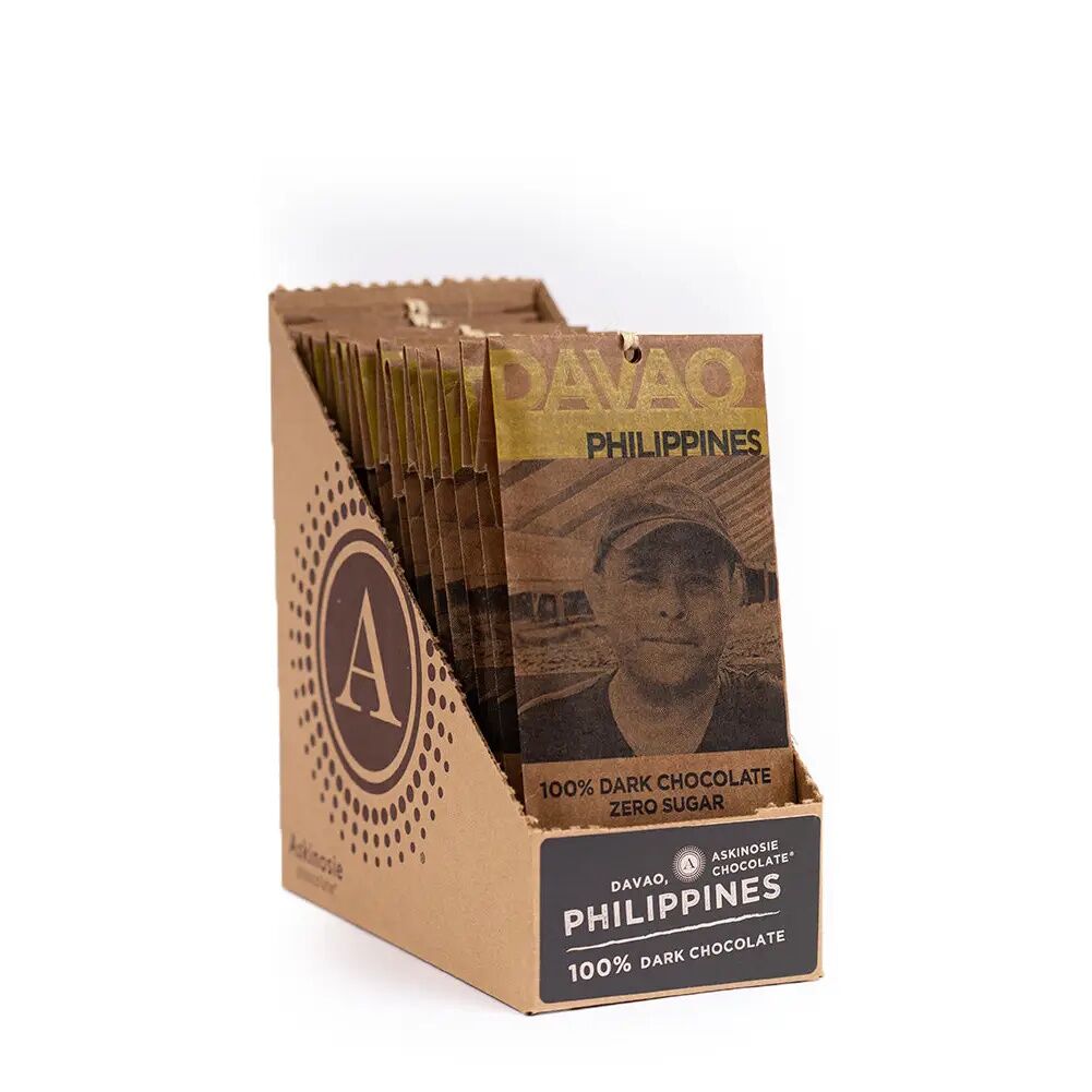 Askinosie Davao Philippines 100% Dark Chocolate Bar Case