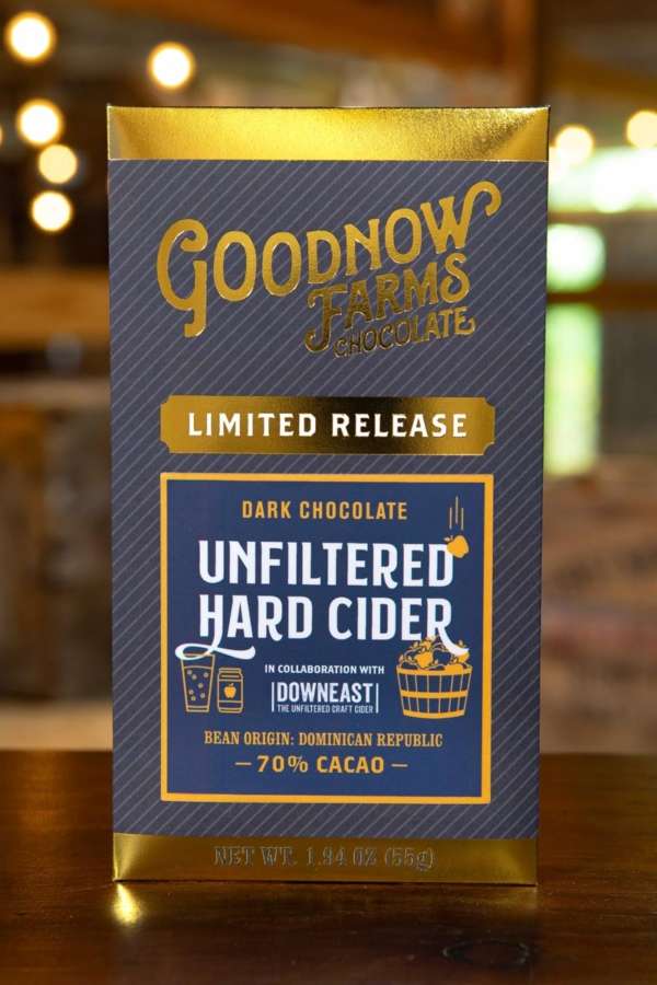 Goodnow Farms Dominican Republic 70% Dark Chocolate Bar with Unfiltered Hard Cider