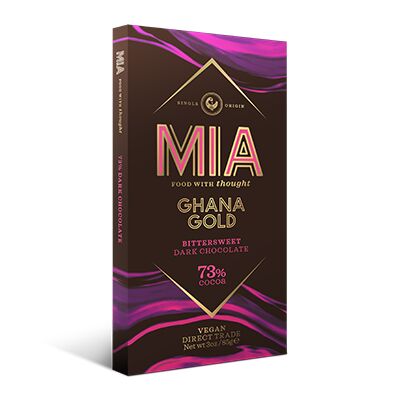 MIA Ghana Gold 73% Dark Chocolate Bar