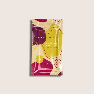 Crow & Moss 67% Dark Chocolate Bar with Vanilla Smoke