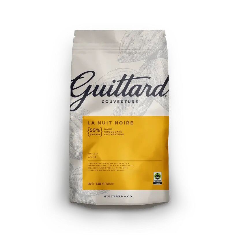 Guittard La Nuit Noire 55% Dark Couverture Chocolate Wafers