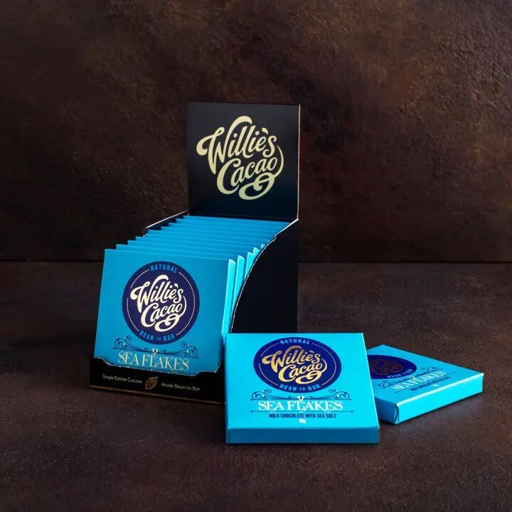 Willie's Cacao Venezuela 44% Milk Chocolate Bar with Sea Salt Case