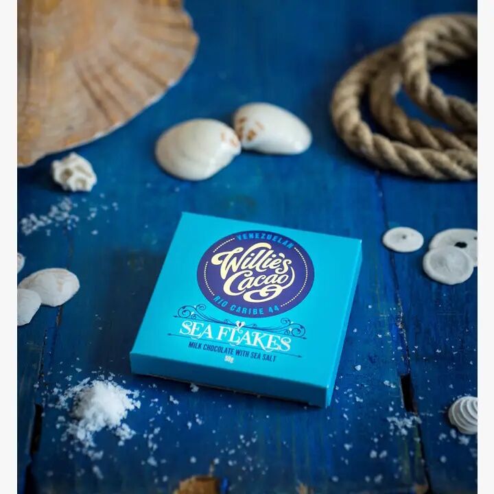 Willie's Cacao Venezuela 44% Milk Chocolate Bar with Sea Salt Lifestyle
