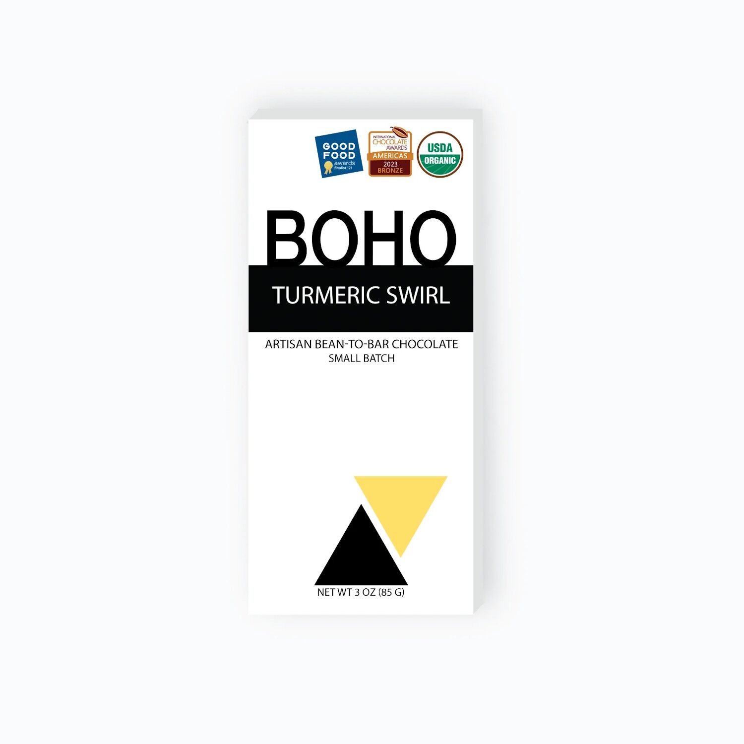 BOHO Chocolate Turmeric Swirl Chocolate Bar
