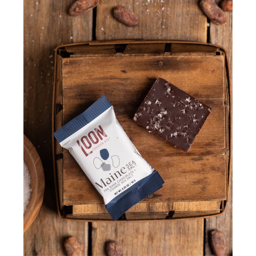 Loon Chocolate MINI 70% Dark Chocolate Bar with Maine Sea Salt