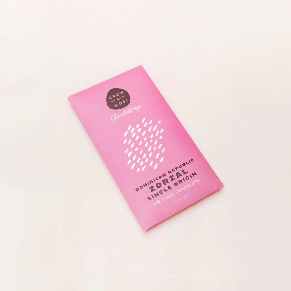 Crow & Moss Zorzal Dominican Republic 70% Dark Chocolate Bar