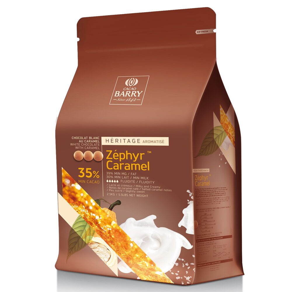 Cacao Barry Zéphyr Caramel 35% Caramelized White Couverture