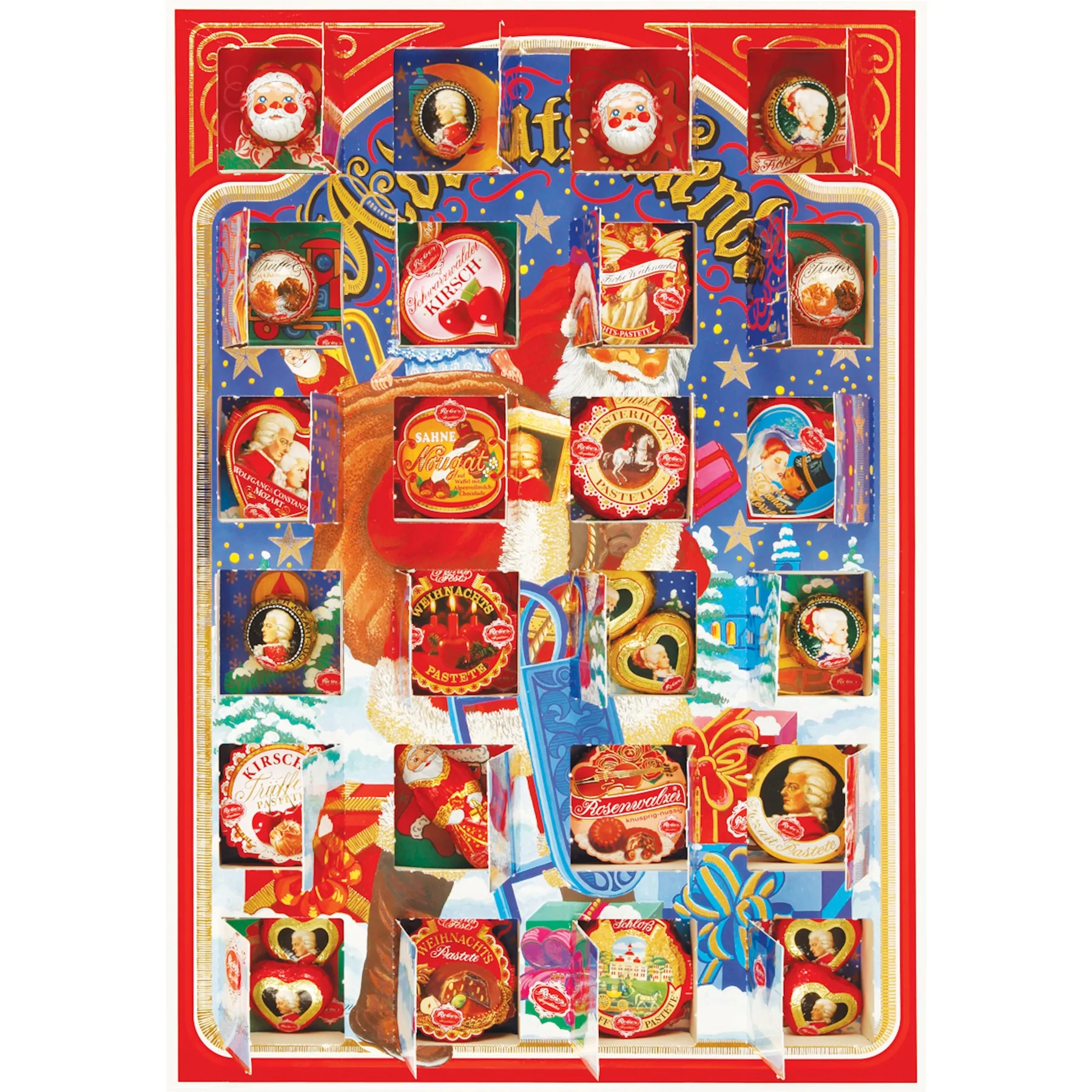 Reber Chocolate Advent Calendar Open