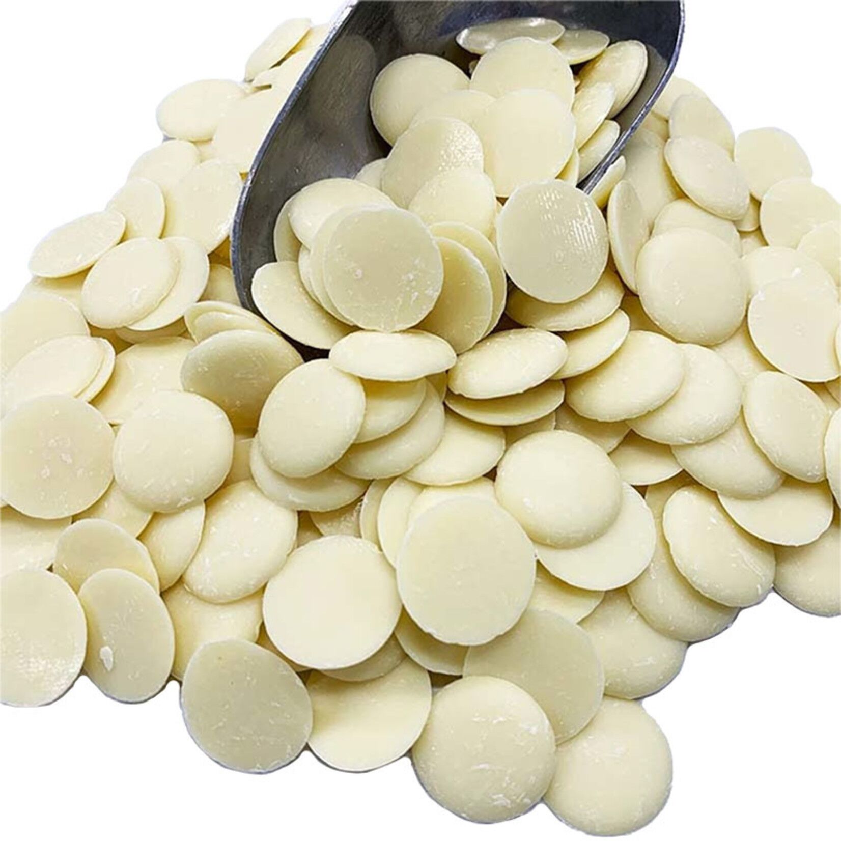 Valrhona Ariaga Blanche 30% White Couverture Chocolate Discs - Image 2