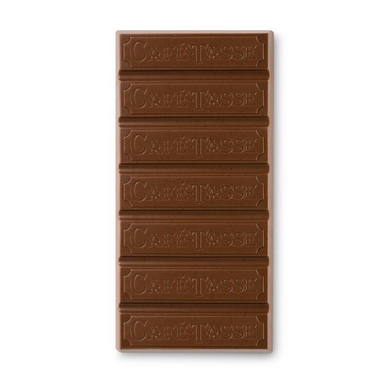 Café-Tasse 38% Milk Chocolate Bar with Almonds & Cranberries Open