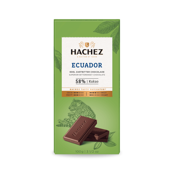 Hachez Ecuador 58% Dark Chocolate Bar