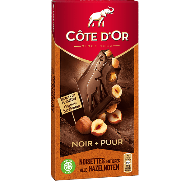 Cote d'Or Dark Chocolate with Whole Hazelnuts