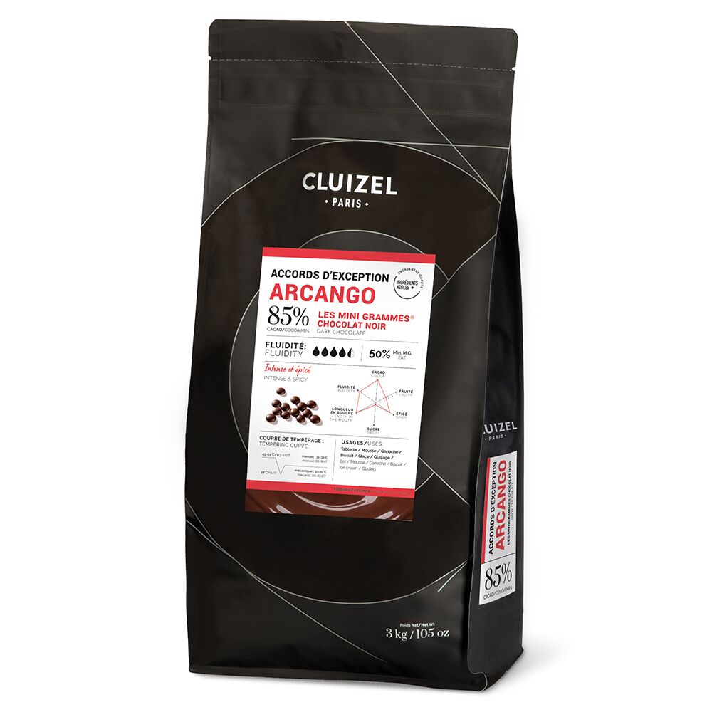 Cluizel Arcango Noir 85% Dark Couverture Chocolate Mini Grammes