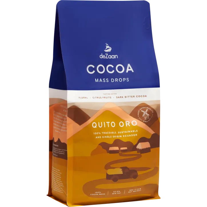deZaan Quito Oro Ecuador 100% Cocoa Mass Drops
