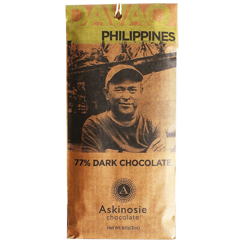 Askinosie Davao Philippines 77% Dark Chocolate Bar