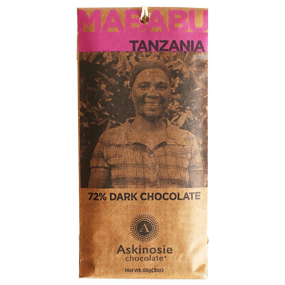 Askinosie Mababu Tanzania 72% Dark Chocolate Bar